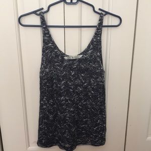 Navy knit tank top